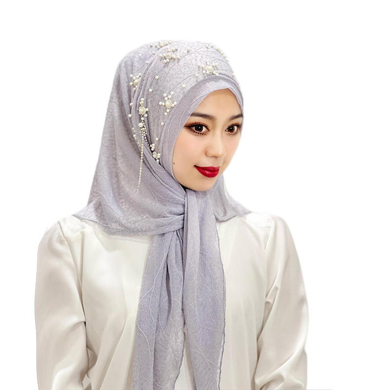 Beaded Floral Ethnic Bandanas Hijab